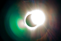 Solar Lens Flare Eclipse Corvallis, Oregon